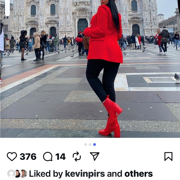 Zara Basic Bold Red jacket - Picture 6 of 6